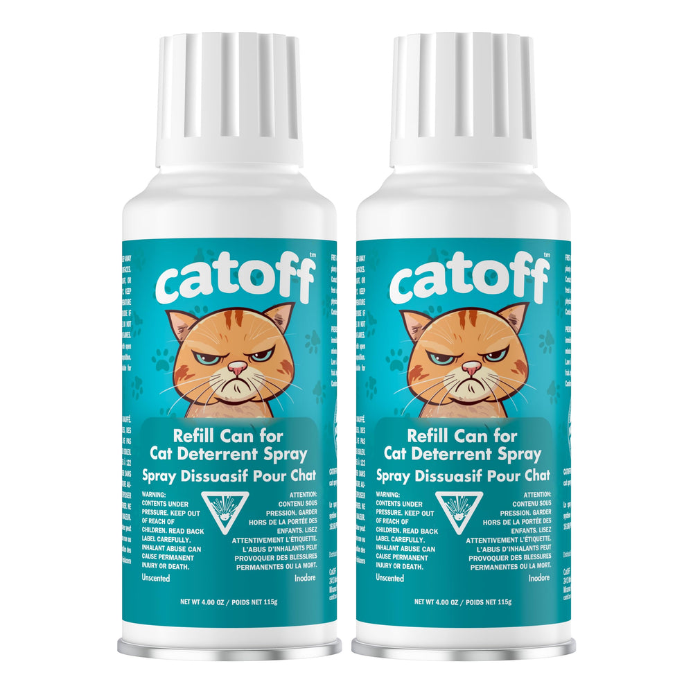 CatOFF pack-2 refill for SSSCAT compatibility deters pets from off-limits areas.