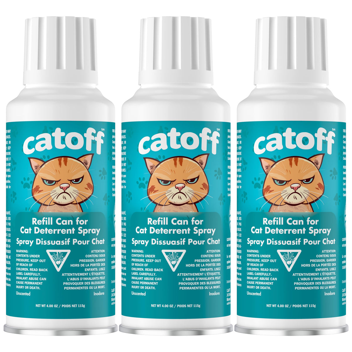 CatOFF pack refill for SSSCAT shows USA-made quality for dependable deterrence.