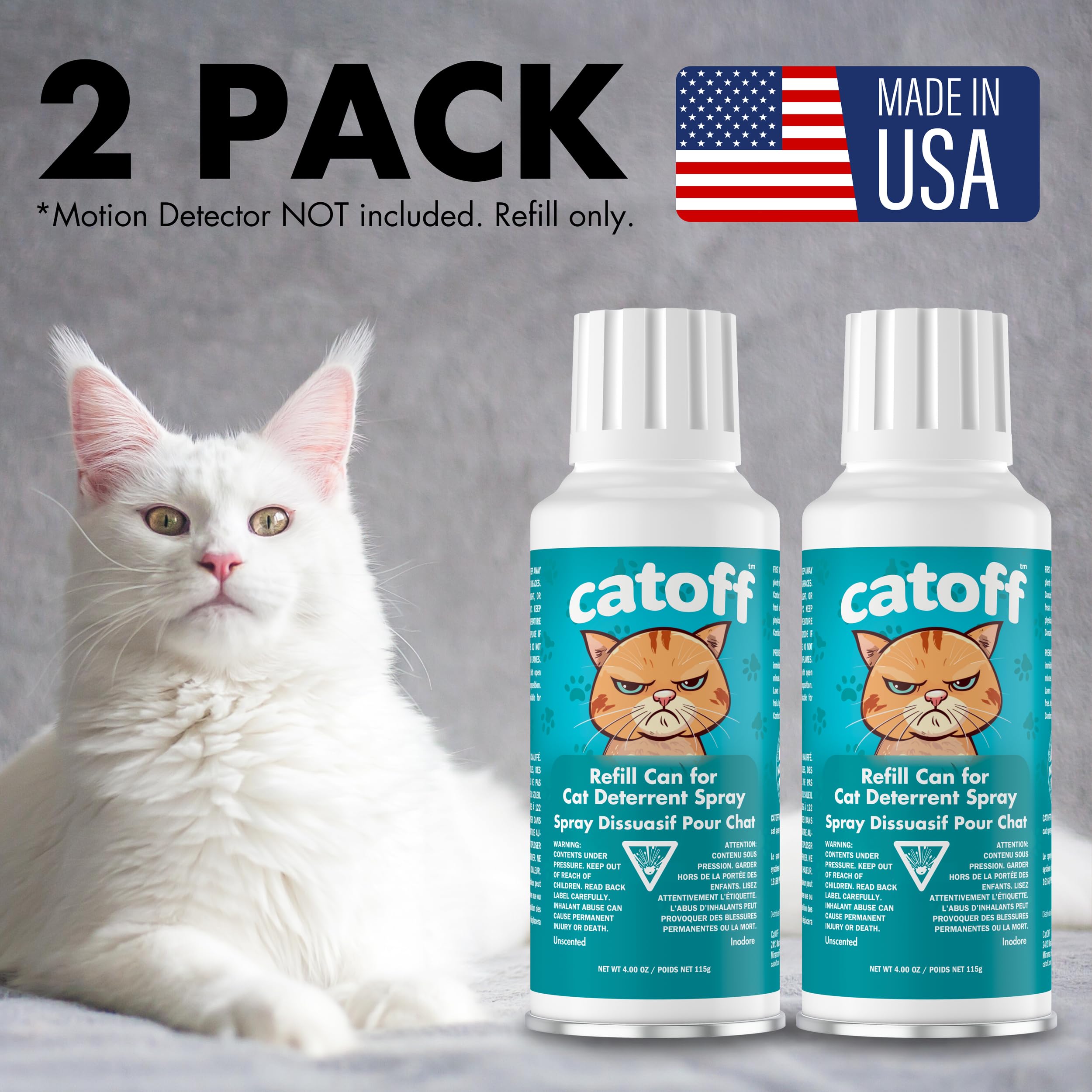 CatOFF ssscat-sprays-per-can illustrates spray capacity and efficient training opportunities.