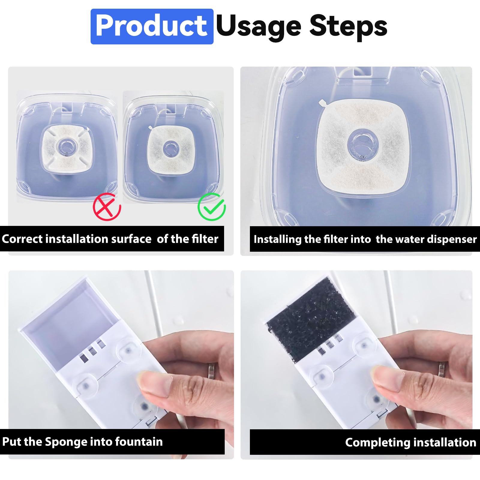 CATOL filter replacement kit opens neatly with individually sealed packs.