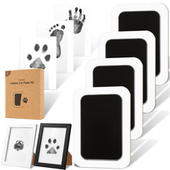 Catose inkless paw print kit shows dog paw being pressed for clean prints