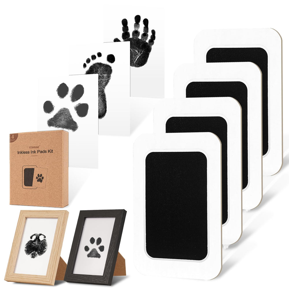 catose inkless paw print kit captures clear dog paw prints for keepsakes.