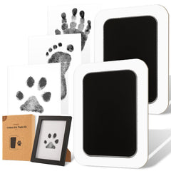 catose Inkless Paw Print Kit frame shows wooden keepsake for memories
