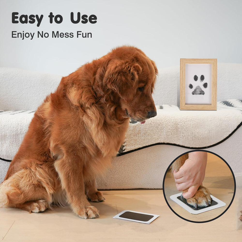 catose inkless paw print kit dries prints quickly with no smudge.