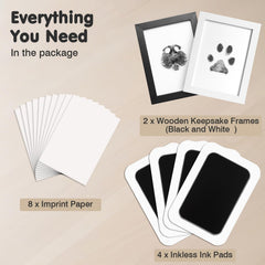 Catose inkless paw print kit demonstration of no-mess printing