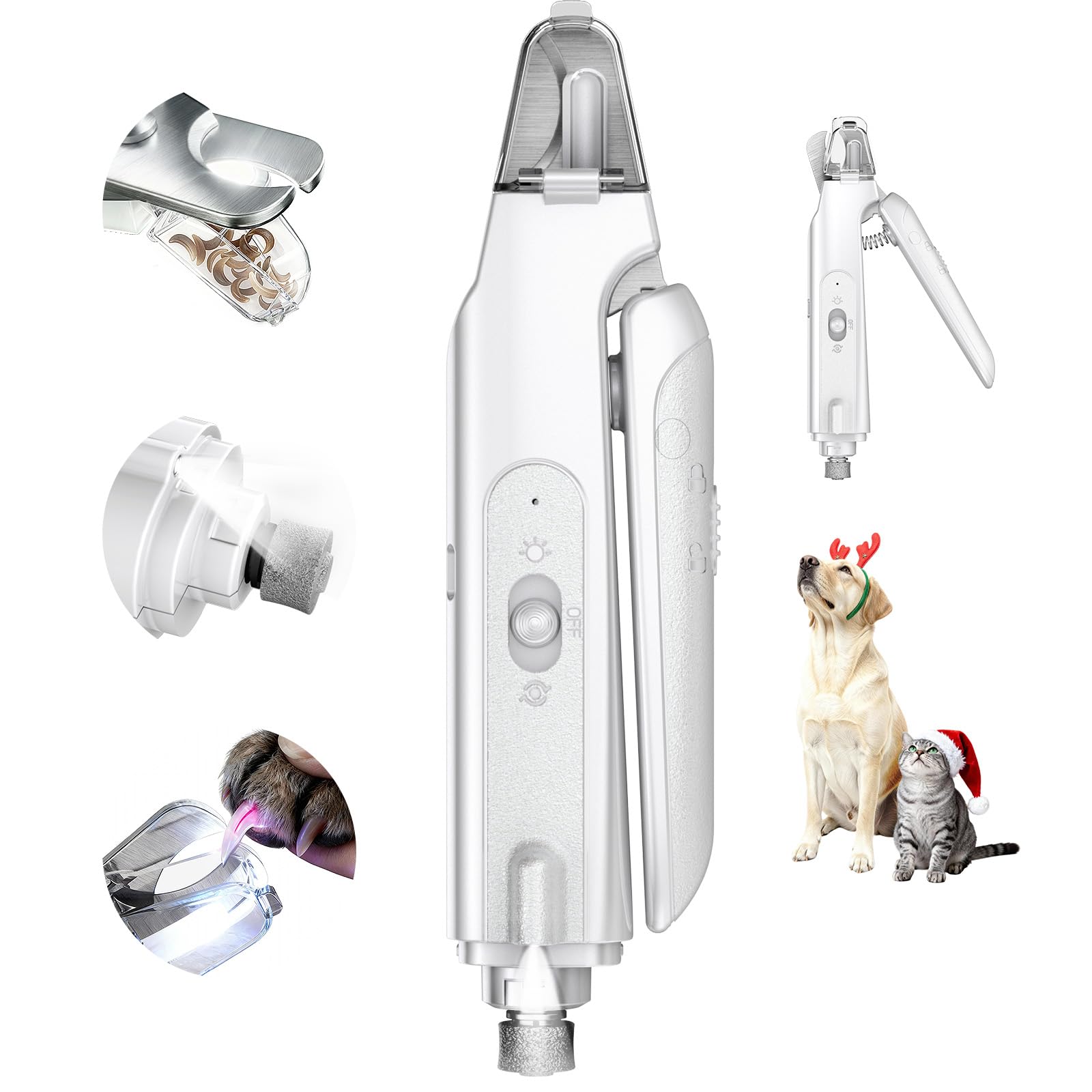 CATPICK 2-in-1 nail clippers front view demonstrating compact design for pets' nails