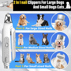 CATPICK 2-in-1 nail clippers LED light for precise trimming in low light.