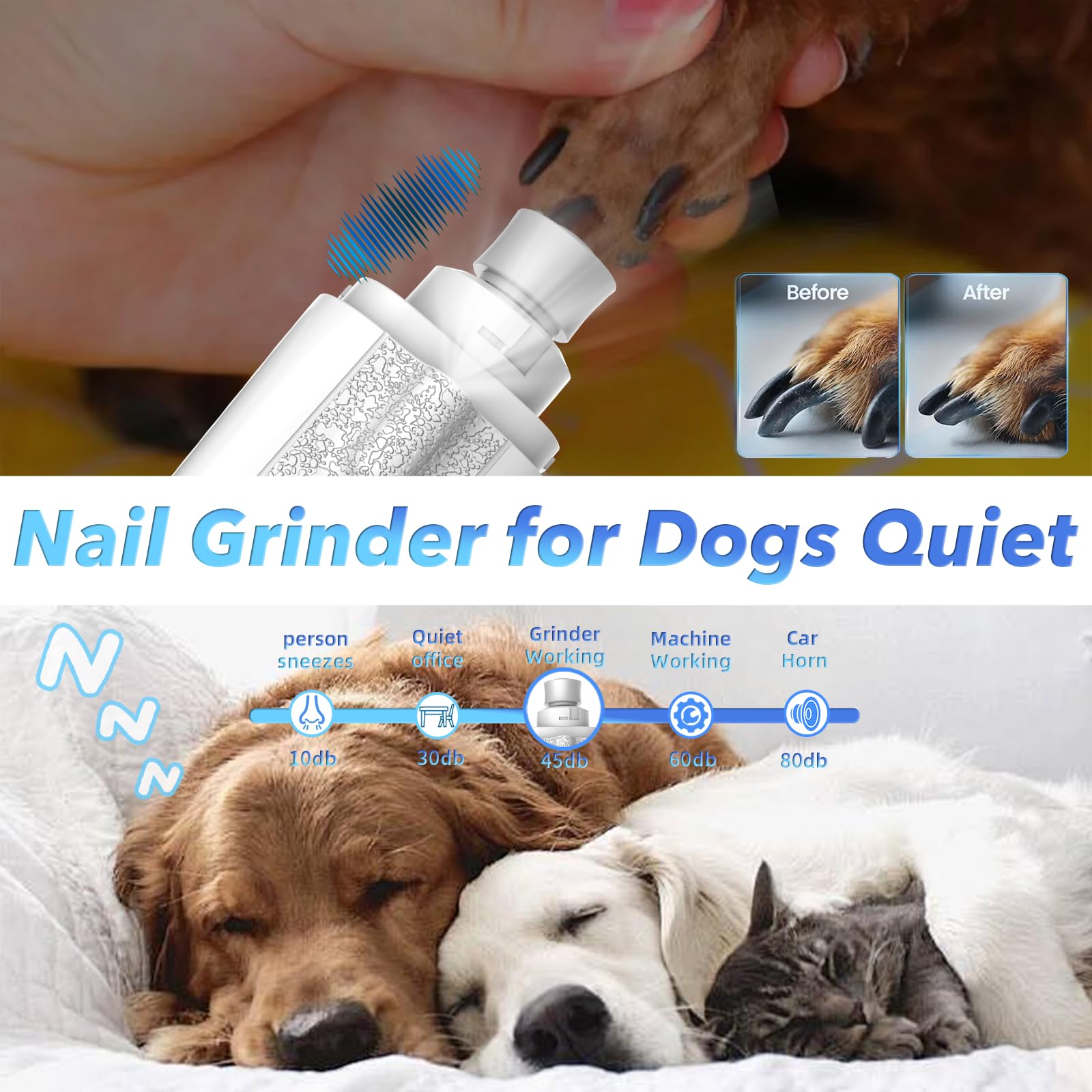 CATPICK 2-in-1 nail clippers USB rechargeable with eco-friendly power.