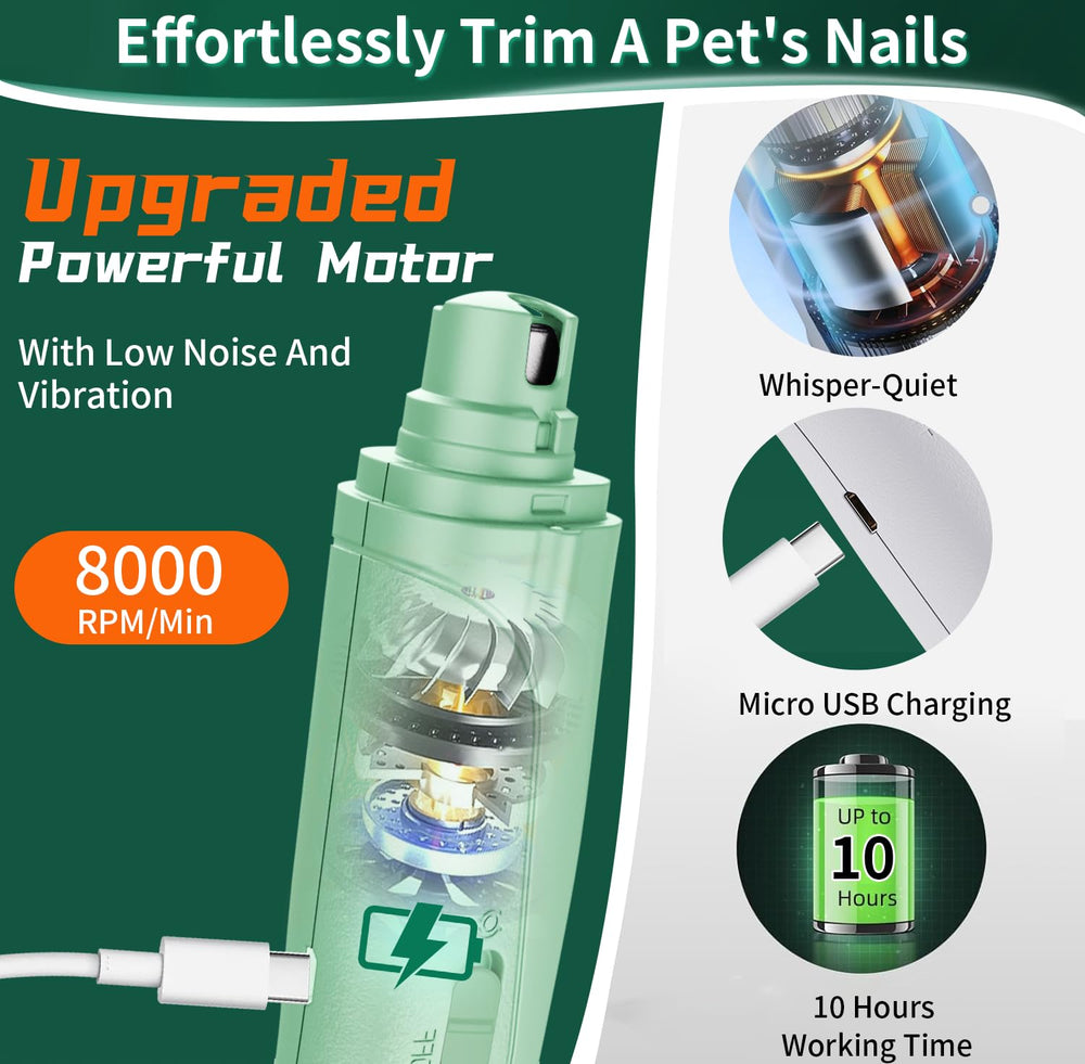 CATPICK battery indicator LED shows charge status.