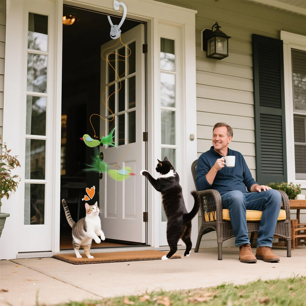 CATPICK bell-attachment detail adds playful sound for sensory enrichment.