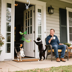 CATPICK bell-attachment detail adds playful sound for sensory enrichment.