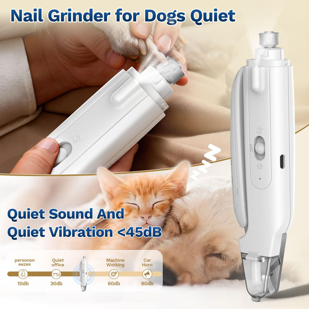 Catpick care LED lights illuminate the nail bed for precise trimming.