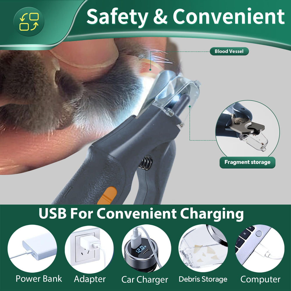 CATPICK cat nail trimmer with dust cap keeps debris away during grooming