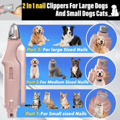 CATPICK dog and cat nail trimmer with light improves visibility during trimming.
