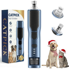 CATPICK dog nail grinder with 7-speed controls for precise grooming.