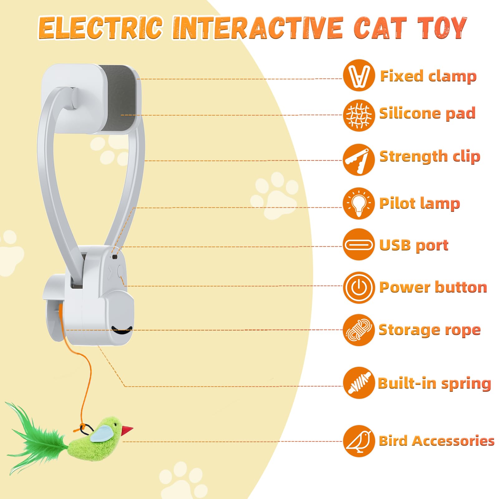 CATPICK door-frame toy suits single or multi-cat households.