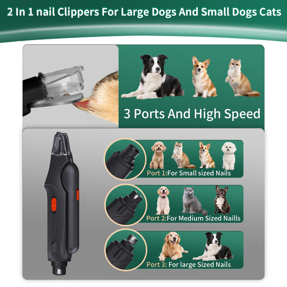 CatPICK dust-cap keeps grooming area tidy and debris contained.
