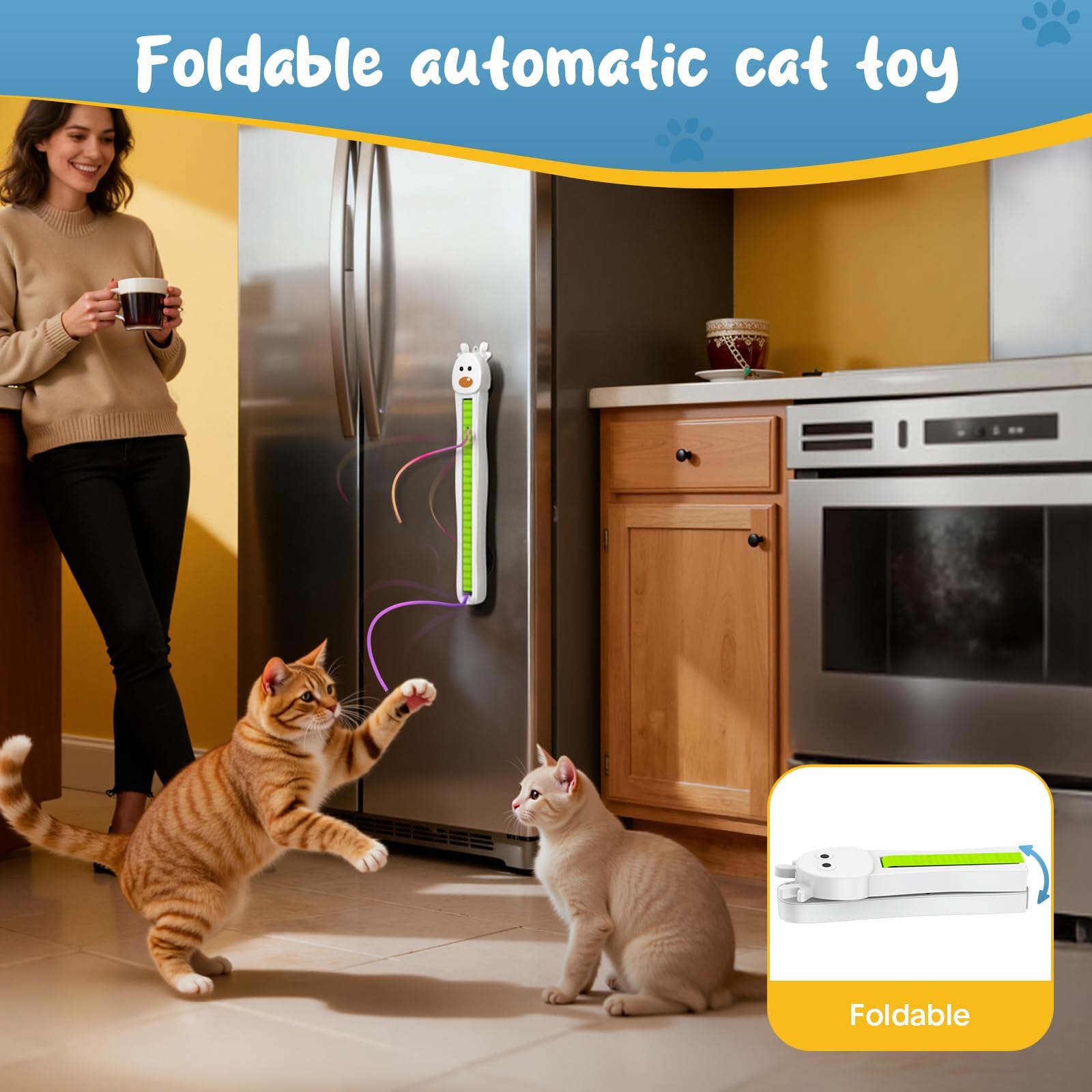 Catpick easy setup with tool-free assembly and adhesive pads