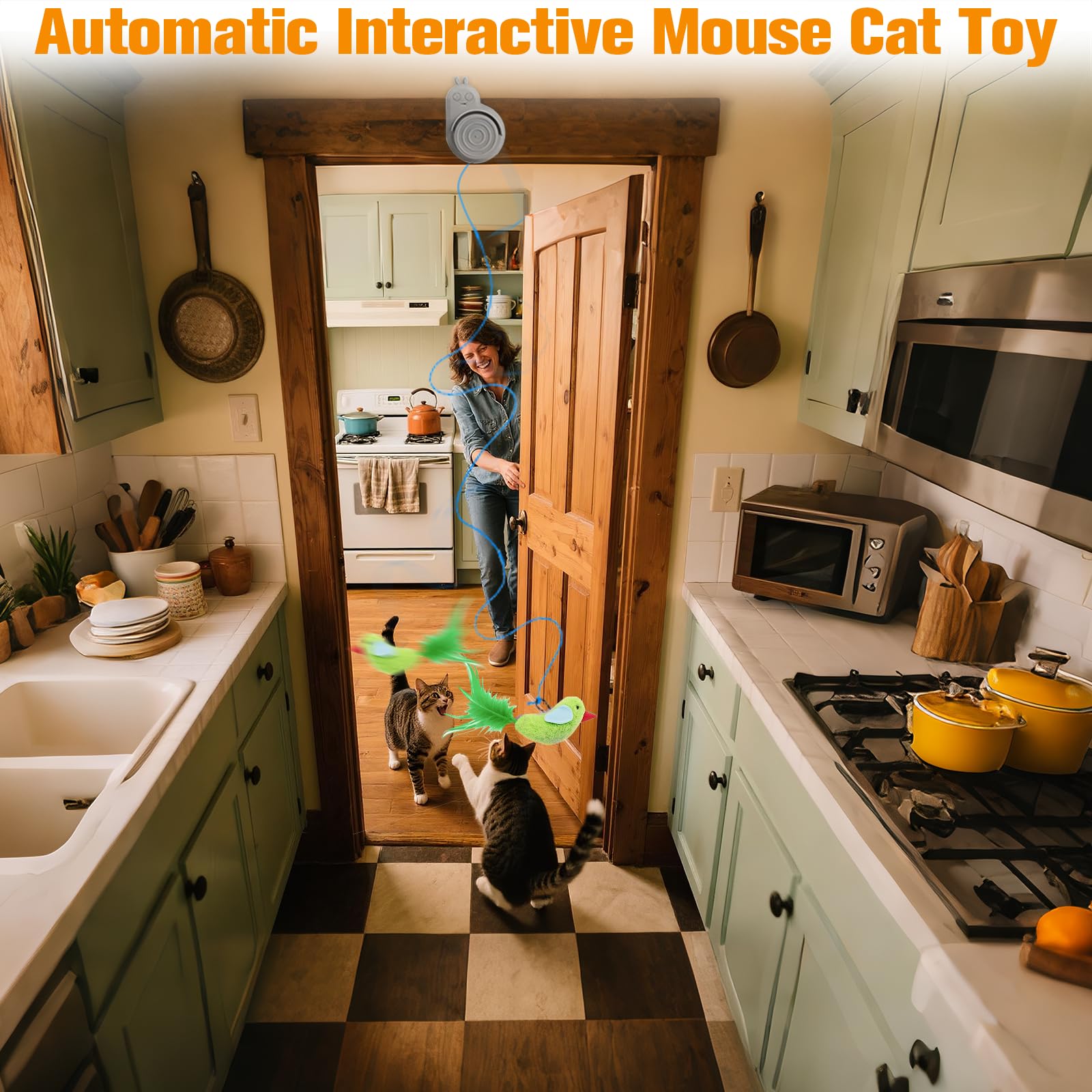 CATPICK flying bird toy motion captures realistic flutter for cats