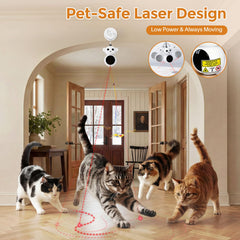Catpick laser safety and moving dot keeps indoor play supervision-free