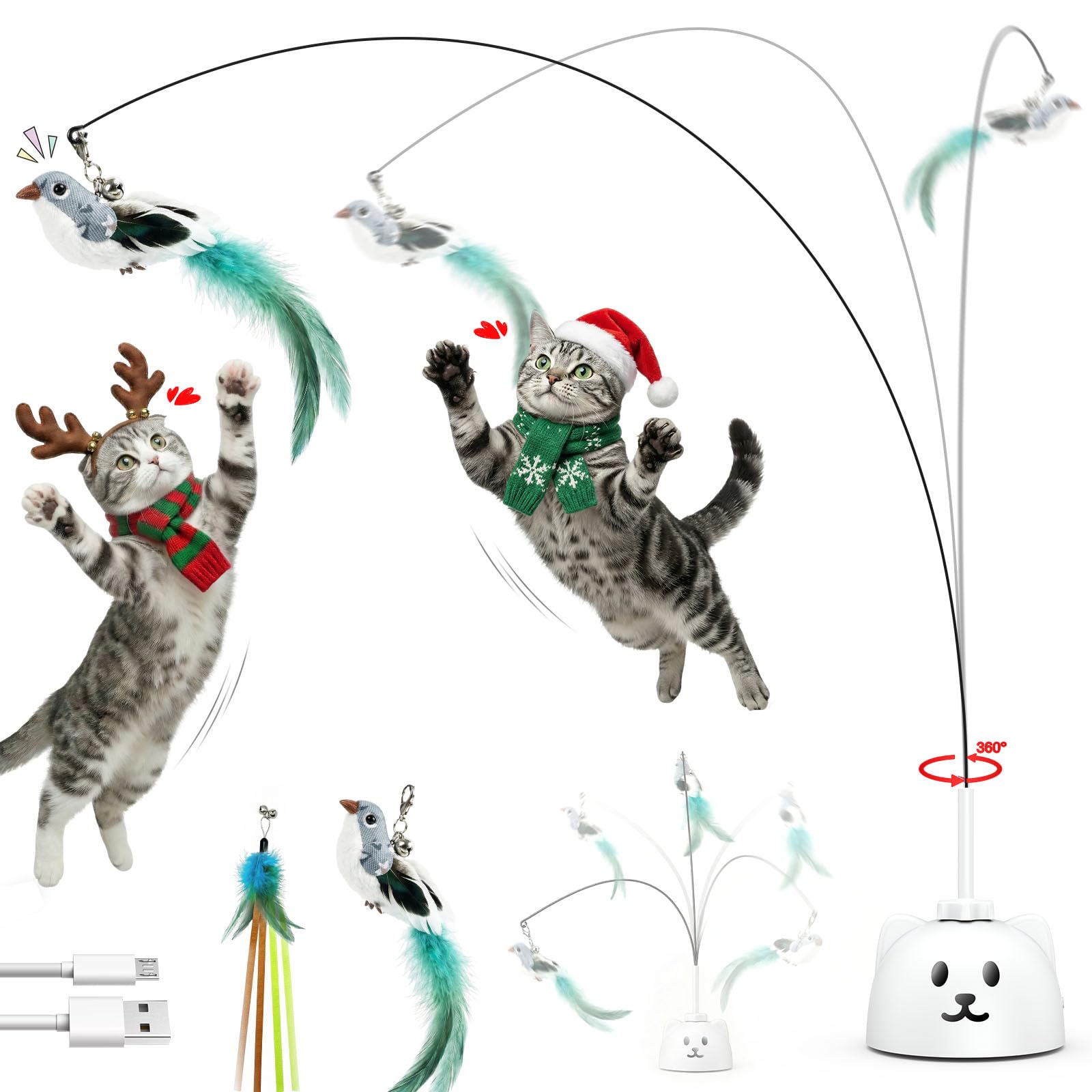 Catpick Joy 360 spin toy base shows strong suction for secure indoor play.