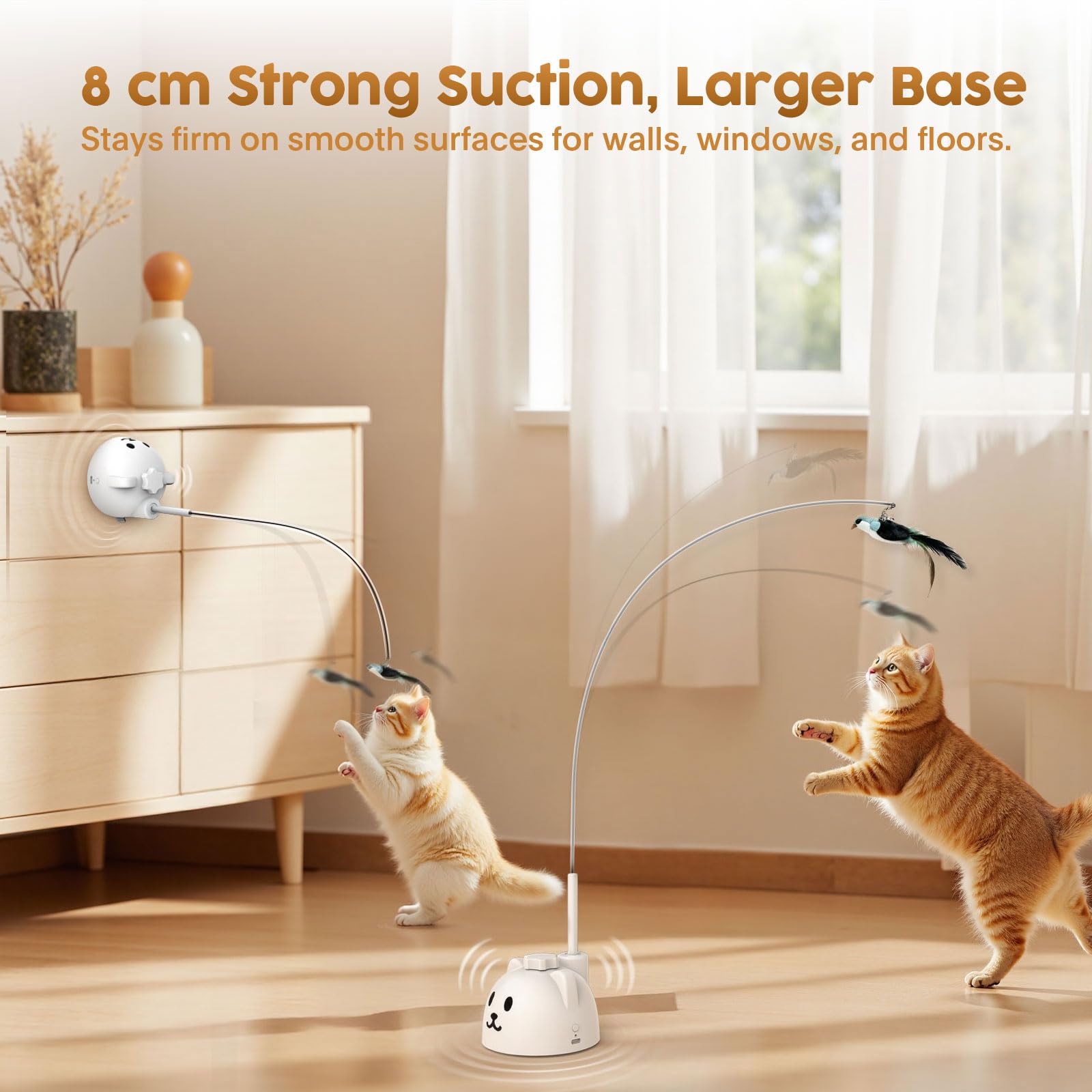 Catpick Joy automatic rotation demonstrates calm, engaging motion for bored cats.