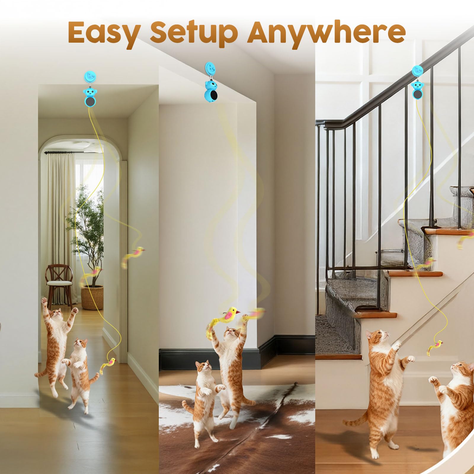 Catpick joy feather bird attachments add lifelike motion to spark chasing instincts.