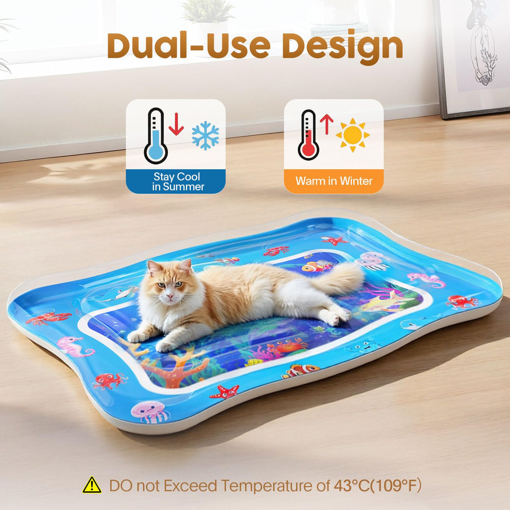 Catpick joy floating fish pattern attracts a curious cat with gentle motion.