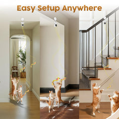 Catpick joy flying-bird attachment mimics natural chase for kittens.