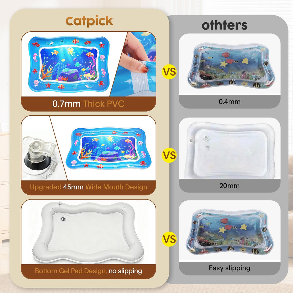 Catpick joy non-toxic PVC construction emphasizes safe, odor-free play for indoor cats.
