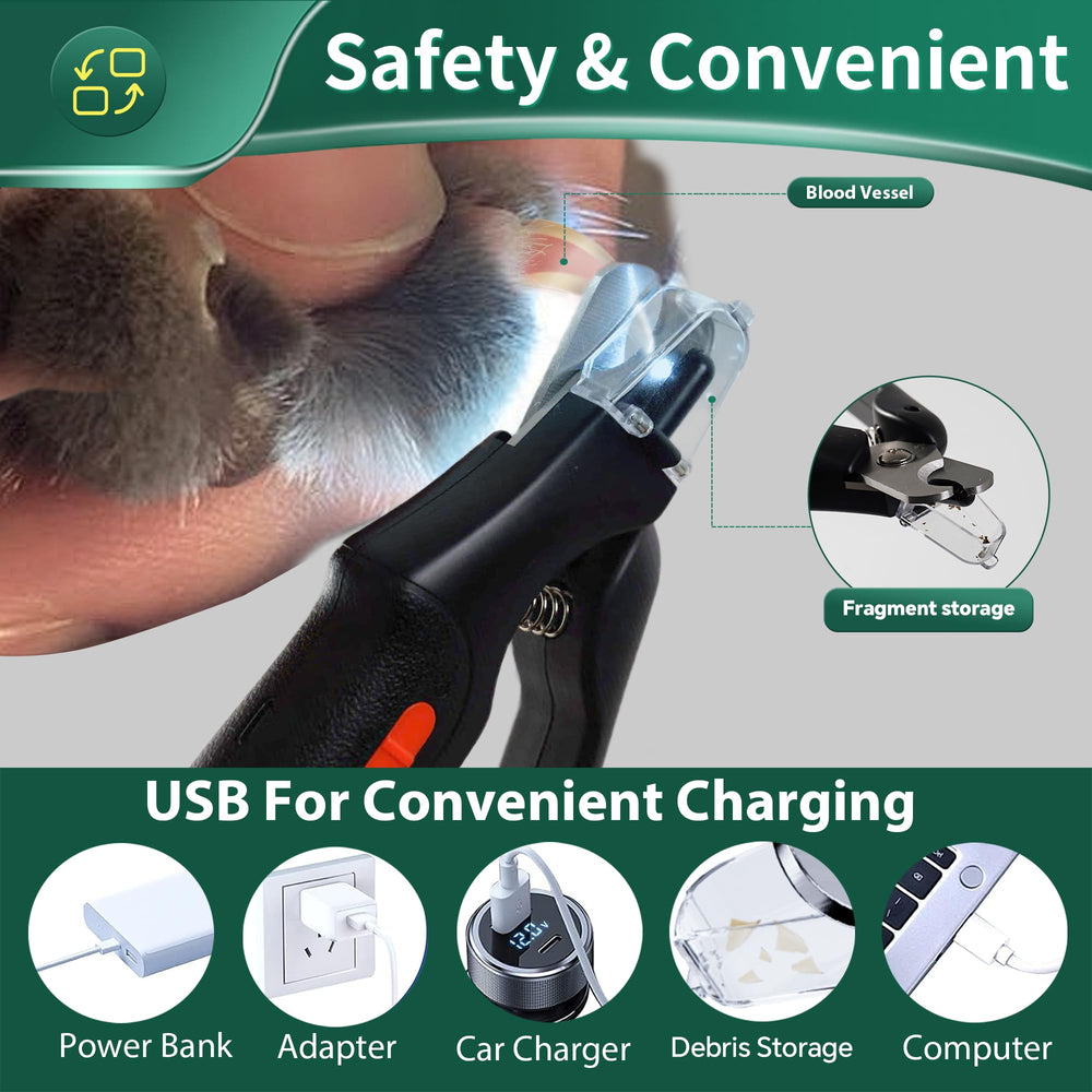 CatPICK light-cap design captures nail debris during grooming sessions.