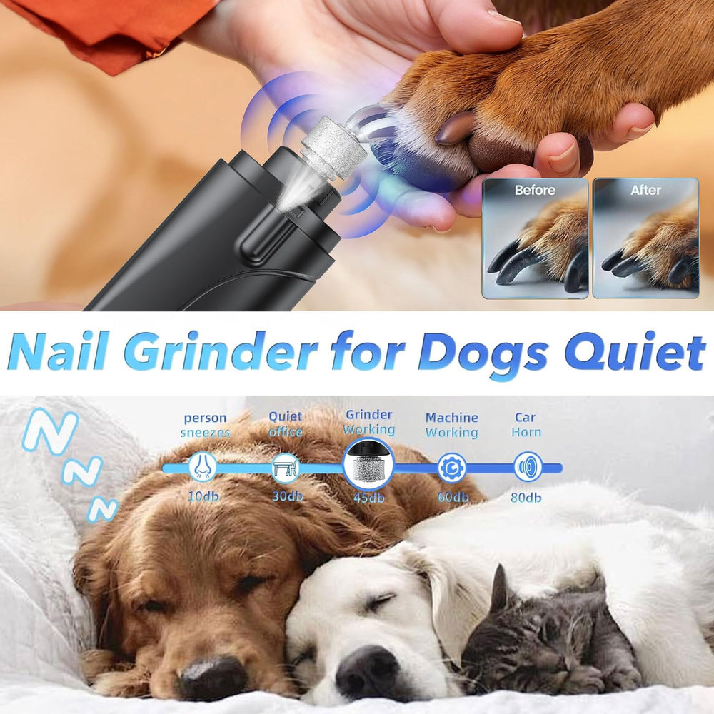 CATPICK low-noise-pet-trimmer reduces pet stress during trimming.