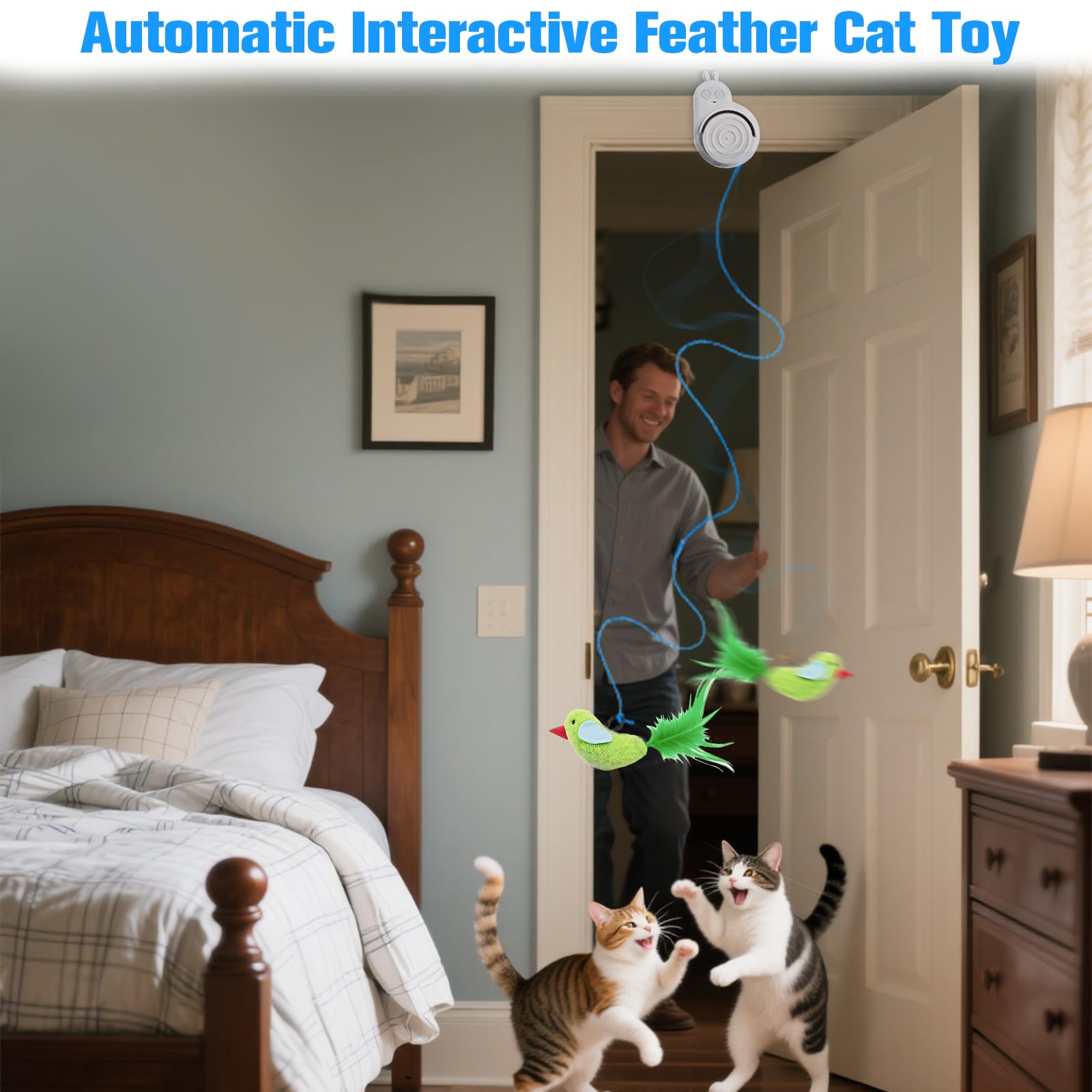 CATPICK mouse toy adds variety during doorway play