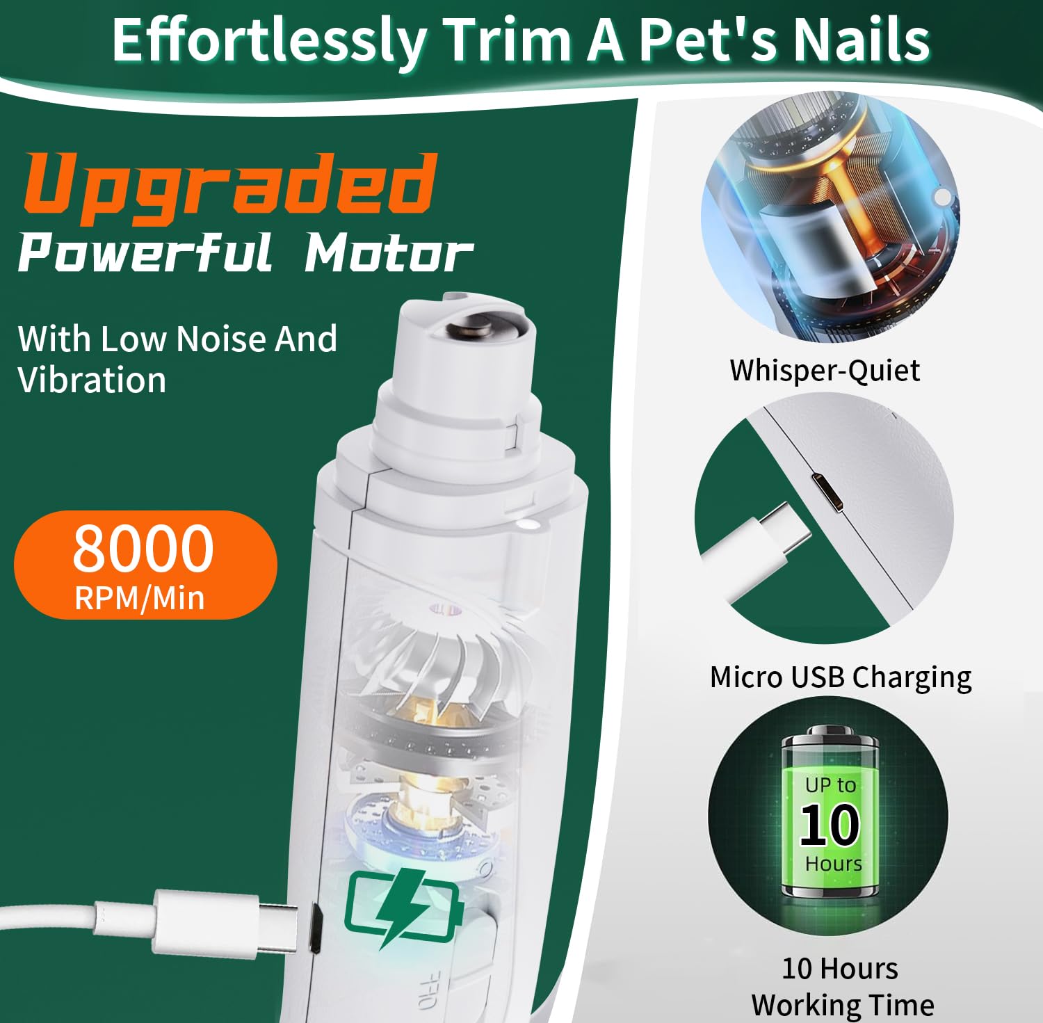 CATPICK low-noise nail clippers reducing pet stress during grooming