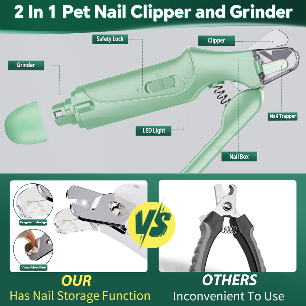 CATPICK noise-free pet nail trimmer reduces anxiety during grooming.