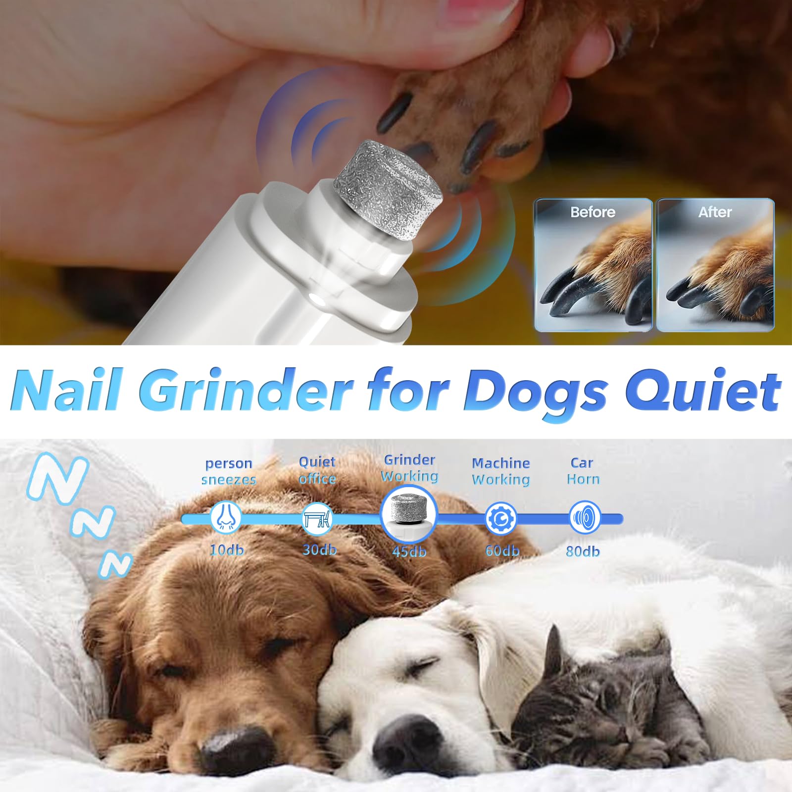 CATPICK quick sensor detects nail bloodline for safer trims.