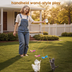 Catpick toy quiet-motor-casing preserves calm living spaces for cats.