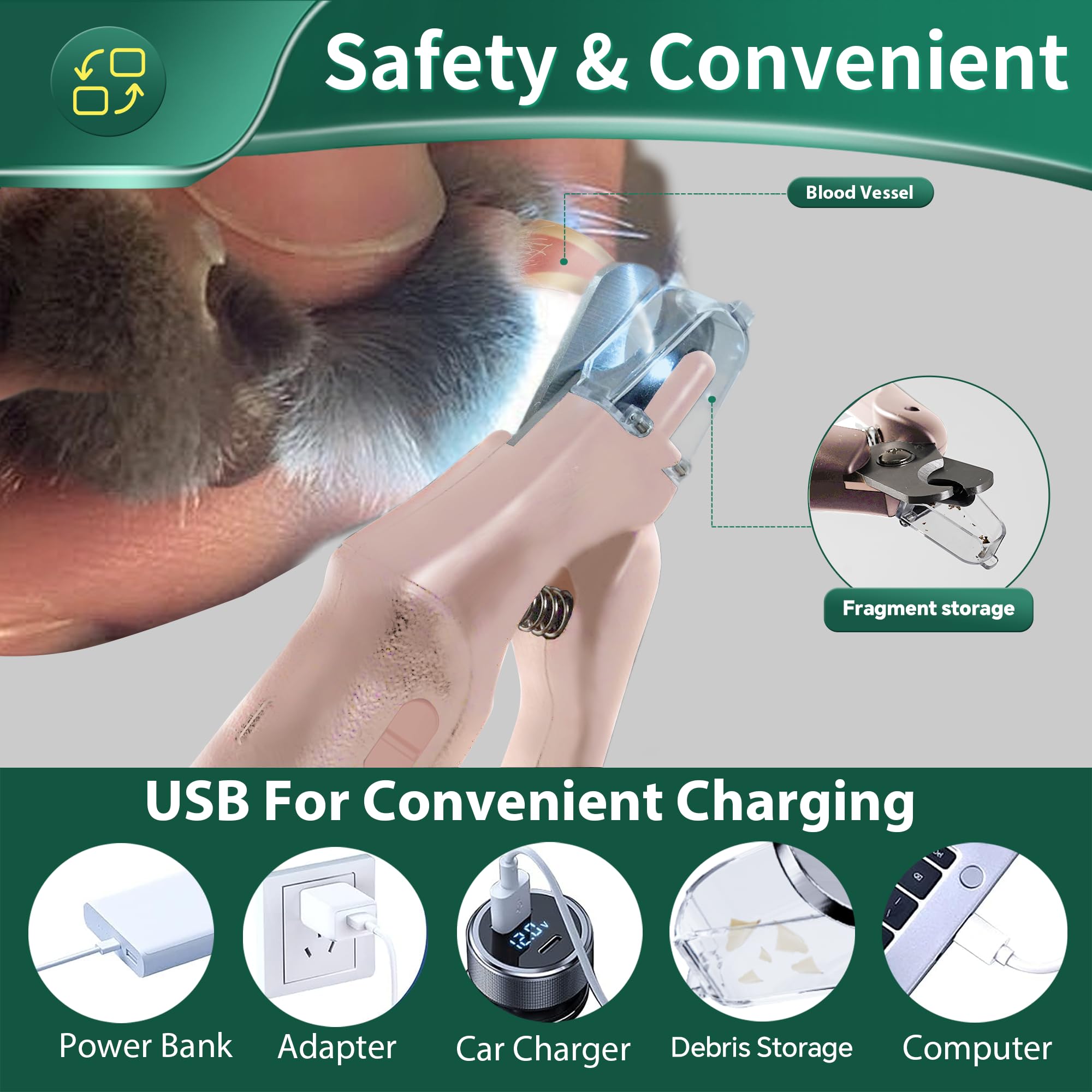 CATPICK quiet nail trimmer operates with low noise