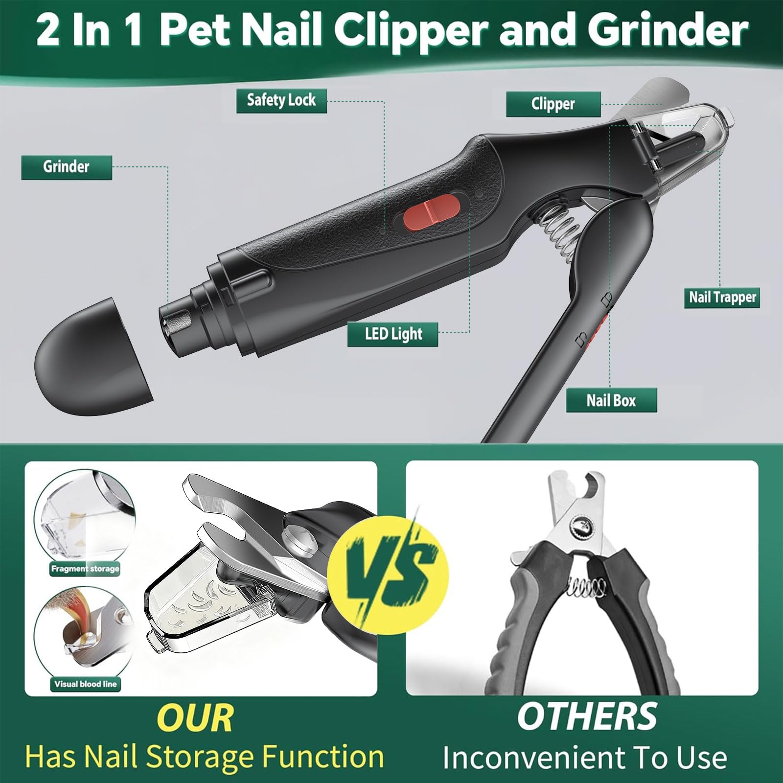 CATPICK safety-guard-dust-cap for cleaner grooming and eye protection.