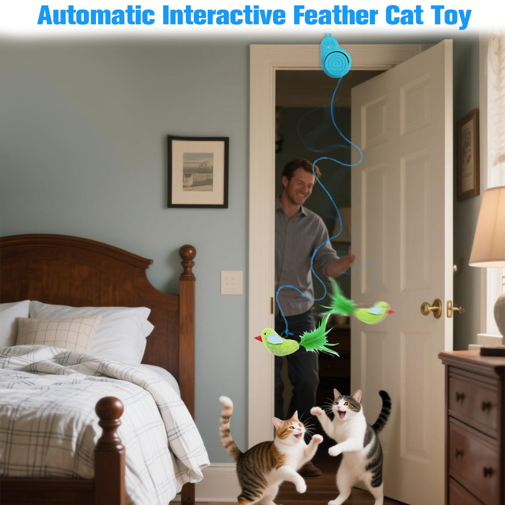 CATPICK USB charging cable enables rechargeable fun for the interactive doorway toy
