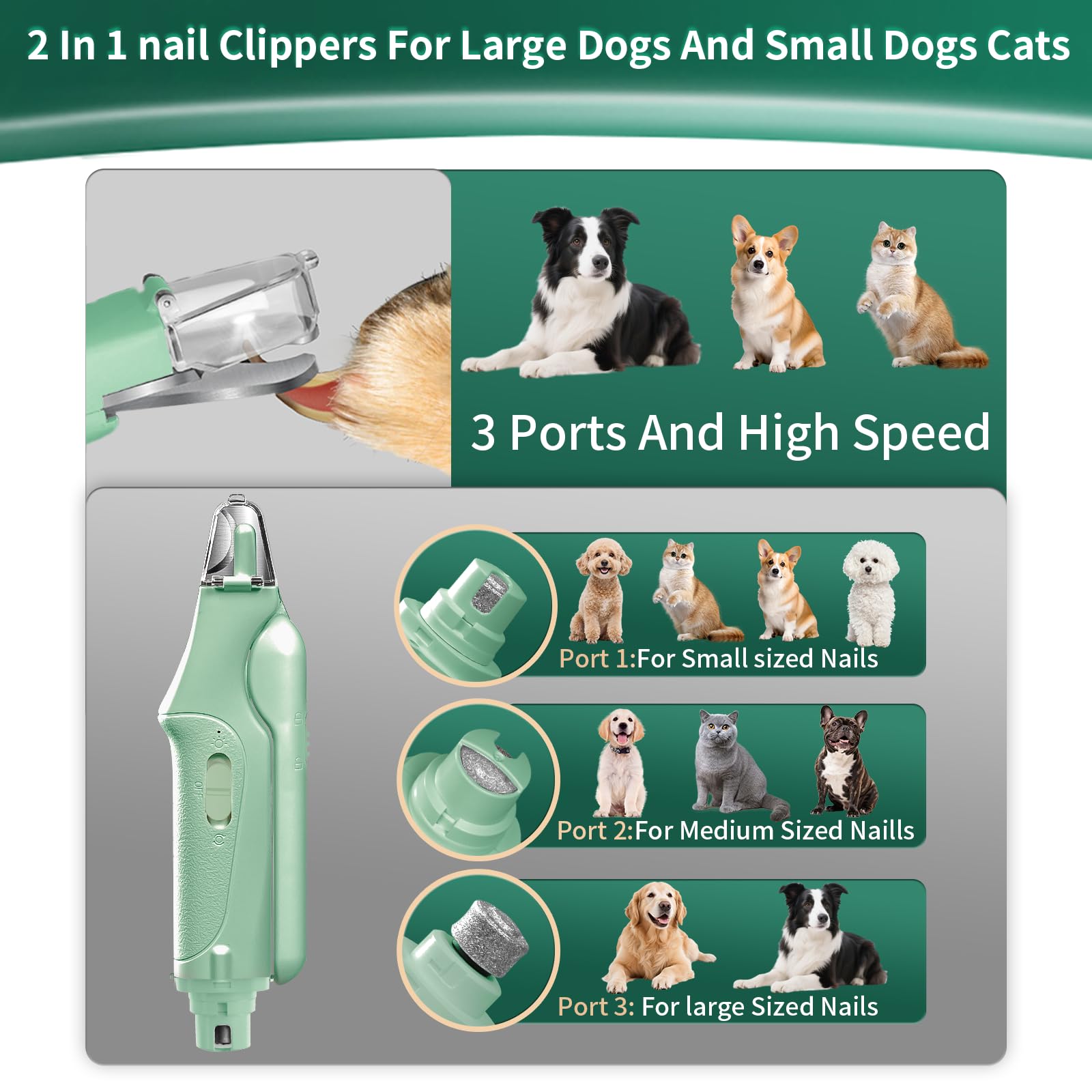 CATPICK USB recharge port visible for quick topping up.