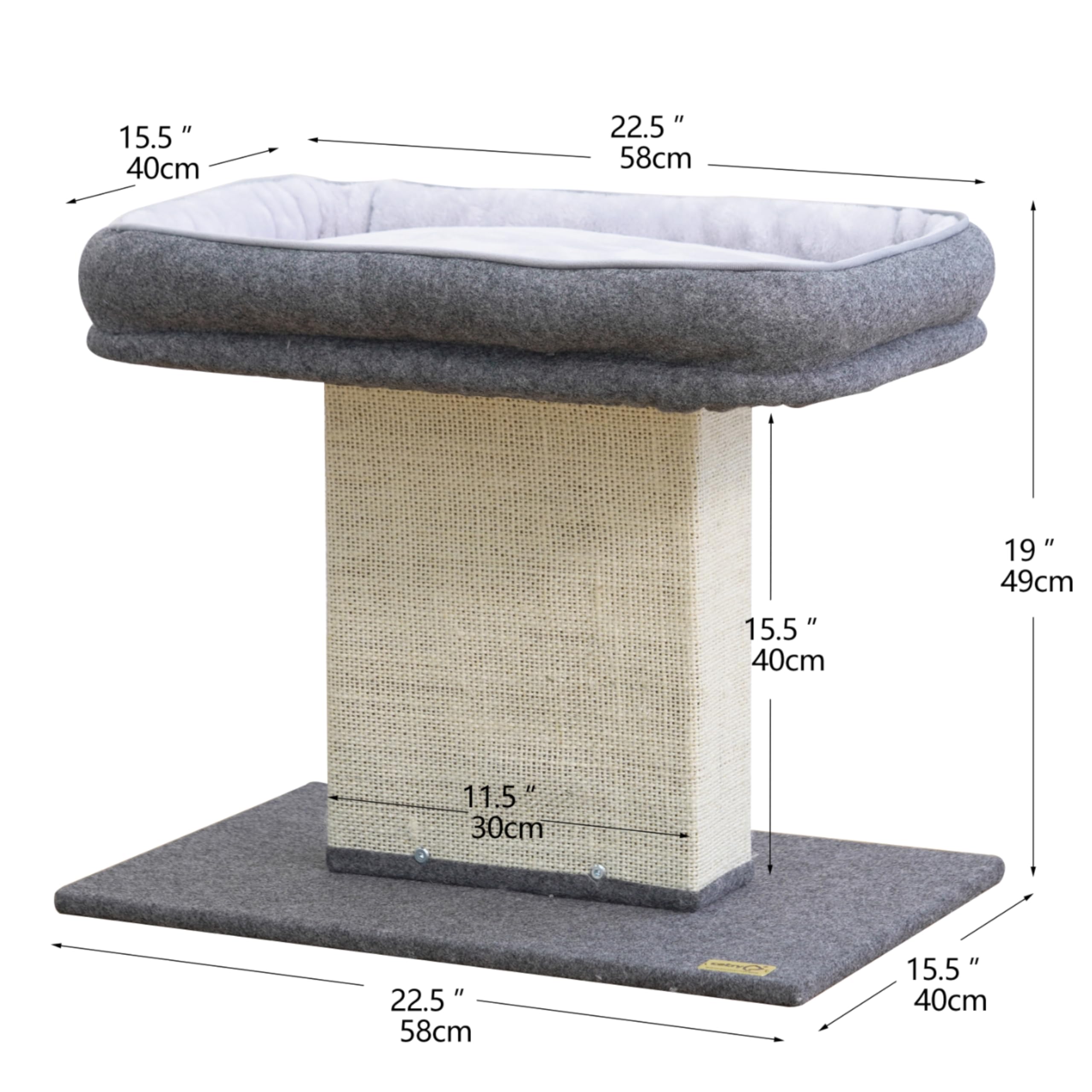 Catry Mellow sisal-post highlights sturdy scratching post for enrichment.