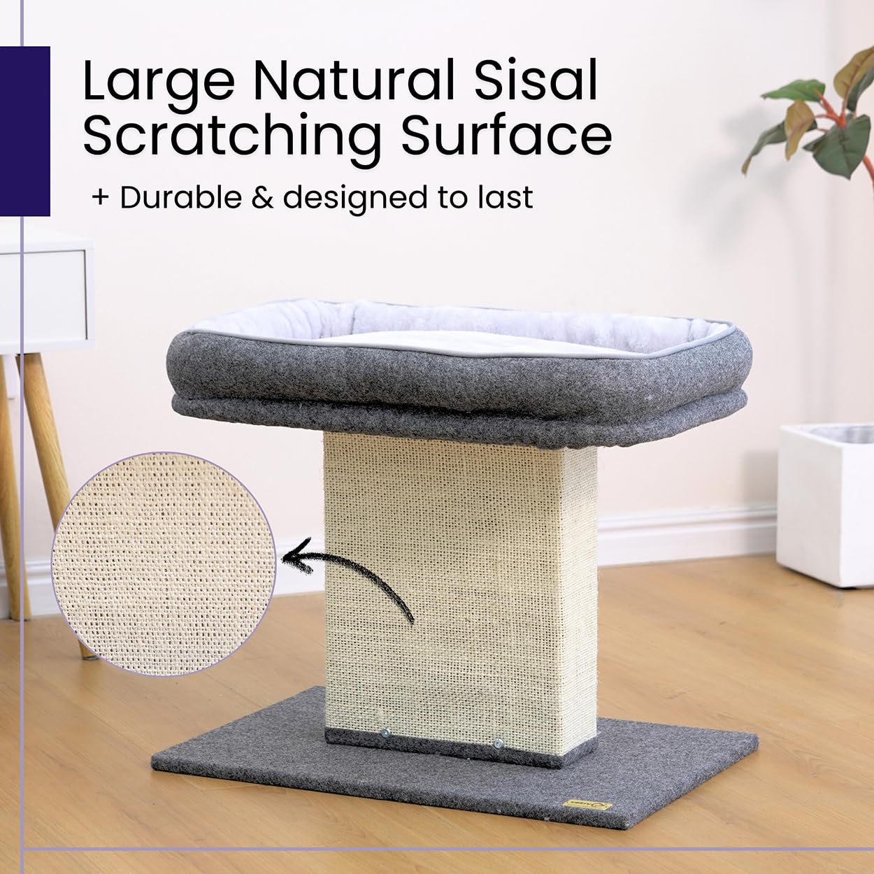 Catry Mellow wooden-base highlights stable two-level frame for safe play.
