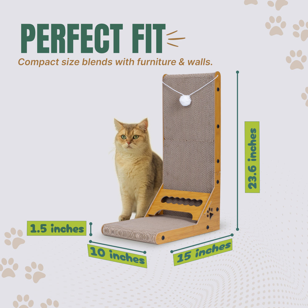 Cats Cuddles corrugated cardboard surface offers textured durability for long-lasting fun