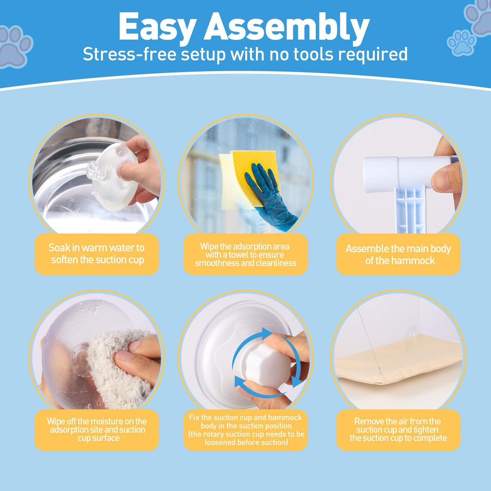 Cats Window Perch Easy Installation means quick setup without tools or fuss.