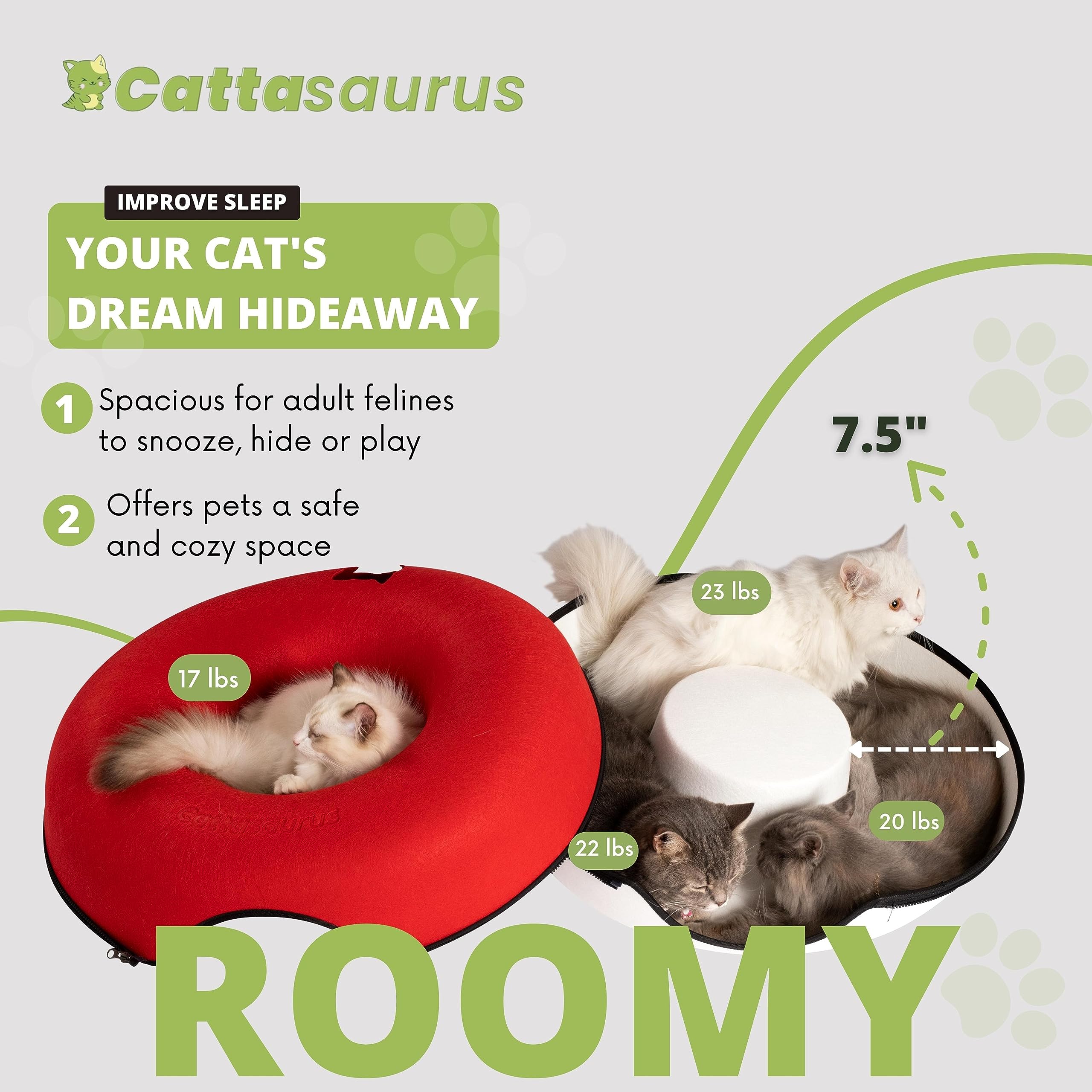 Cattasaurus Peekaboo storage recess keeps toys towels handy without clutter