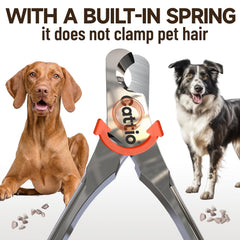 Cattio all-steel dog nail trimmer with sturdy construction for thick nails