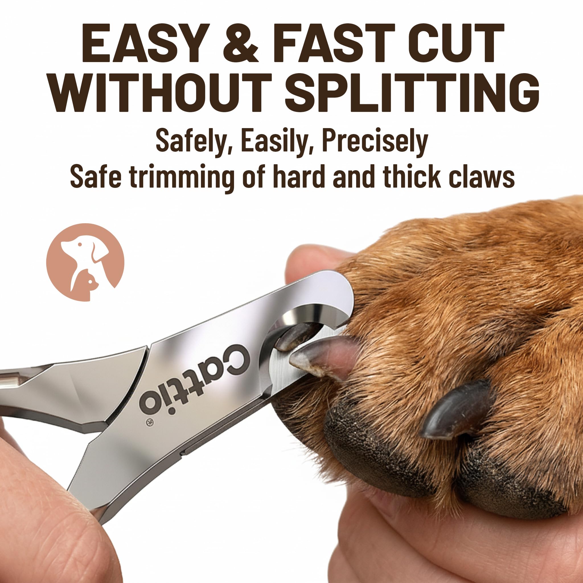 Cattio professional pet hospital-grade clippers for precise nail care