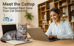 Cattop cat laptop toy adjustable-screen demonstrates how paws stay off real keyboards.