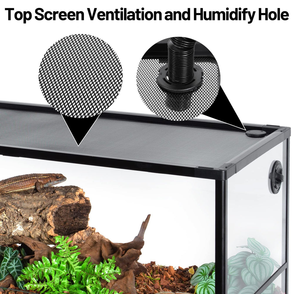 CAVACHEW 67-gallon reptile tank top ventilation for healthy airflow